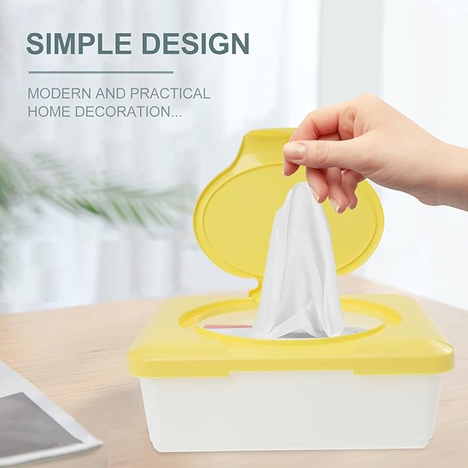 Baby Wipes Dispenser Baby Wips 3pcs Refillable Wipes s Holders s Tissue Cases Travel s(Random Color)