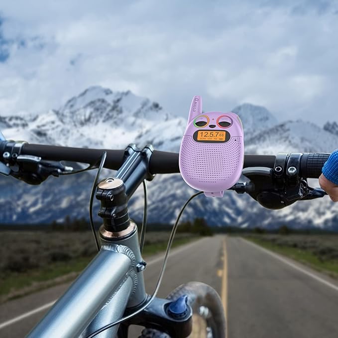 Qniglo Kids Walkie Talkies Rechargeable, Gifts for 3-12 Year Old Girls & Boys, Walkie Talkies with FM Radio, Adventure Camping Games, Best Christmas & Birthday Toys - 3 Pack