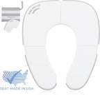 Premium Travel Potty Seat – Compact, Non-Slip, Made in USA Seat, No-Pinch Locking Hinges, Easy to Clean, Includes Machine-Washable Carry Bag