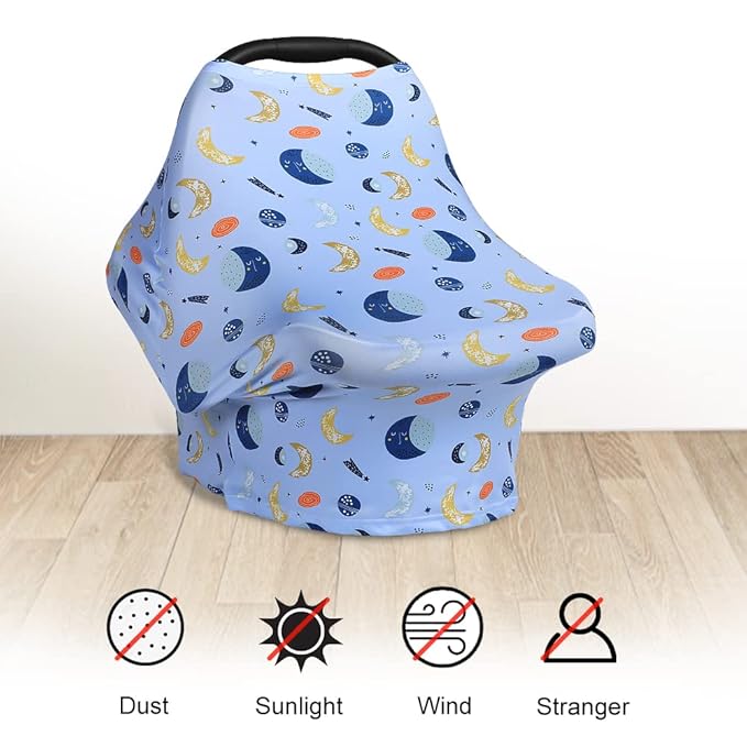 Yoofoss Nursing Cover Breastfeeding Scarf - Baby Car Seat Covers, Infant Stroller Cover, Carseat Canopy for Girls and Boys