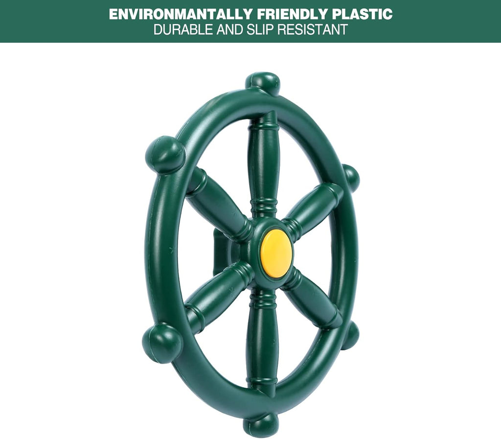 RedSwing Playground Accessories for Kids, Play Set Attachments with Pirate Ship Wheel, Telescope and Telephone for Outdoor Backyard, Swing Set Replacement for Treehouse, Easy to Set Up