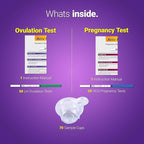 Ovulation Test Plus Pregnancy Test Combo, Early Pregnancy Detection, Ovulation Home Test, Conception Preparation Package