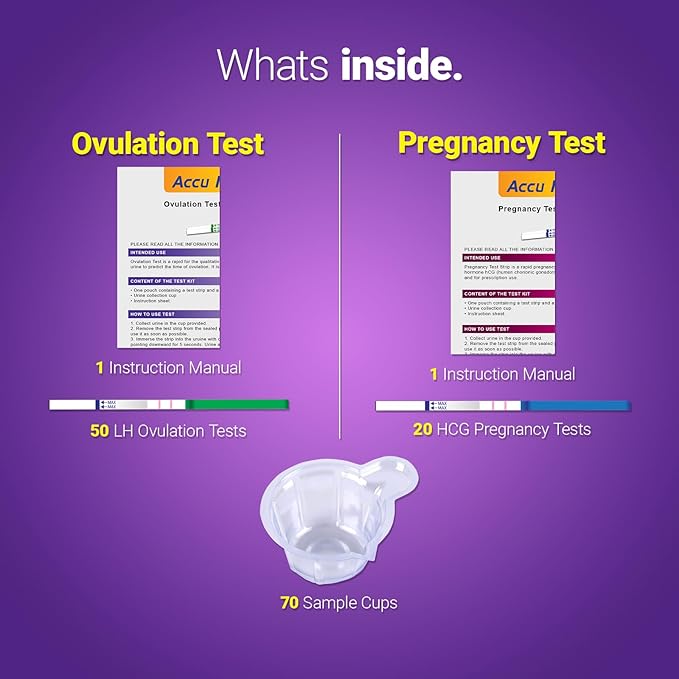 Ovulation Test Plus Pregnancy Test Combo, Early Pregnancy Detection, Ovulation Home Test, Conception Preparation Package