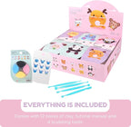 Air Dry Clay Kits - Modeling Clay for Kids, Ultra Light & Soft, Safe & Non-Toxic, DIY Airdryclay Kit with Sculpting Tools and Tutorials, Creatible Art Crafts Toys Gifts for Boys Girls