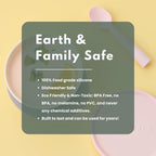 Miniware Silicone Baby Spoon for Training - BPA Free Baby Utensils - Baby Spoons Self Feeding 6 Months | 100% Food Grade Silicone - Modern & Dishwasher Safe Toddler Spoons (Cotton Candy and Toffee)