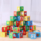 Atoylink ABC Wooden Building Blocks for Toddlers 1-3, 30 Pcs Alphabet & Number Stacking Toys with Storage Pull Toy Car Learning & Education Montessori Toys for 1 2 3 Year Old Baby Boy Girl Gifts