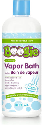 Boogie Kids Botanical Bubble Bath, Soothing Vapor, Made with Plant and Oat Extracts, Natural Essential Oils, Mint Eucalyptus, 18 oz (Pack of 1)