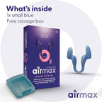Airmax Nasal Dilators - Anti Snore Device - Small - 6-Month Relief - Cure for Snoring - Recommended by Physicians - Blue - One-Pack