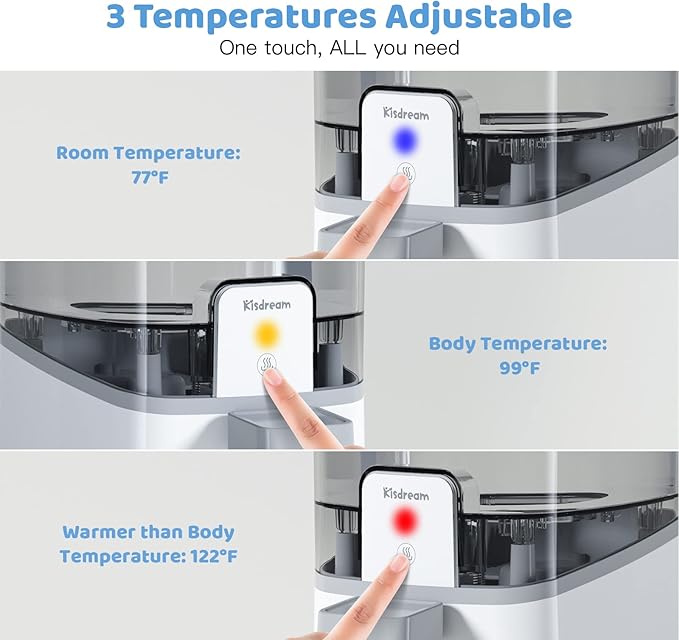 Water Warmer Instant Warmer Baby Bottle Warmer: Baby Formula Maker with Night Light 3 Mode & 24H Smart Thermostat Instantly Dispenses Water Warmer at Perfect Temperature Large Capacity No More Waiting