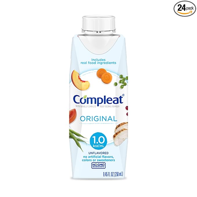 Nestle Compleat Original Tube Feeding Formula Unflavored 8.45 oz Carton 24 Ct