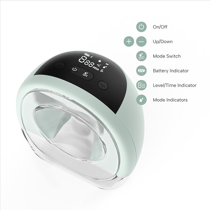 Zomee Fit Wearable Breast Pump, Hands Free Pumping, Portable, Ultra-Low Noise, Double Electric Breast Pump - Holds 6 oz - Wireless Breastpump 2+ Hours of Battery, Leak Proof Anti Backflow System