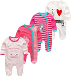 Kiddiezoom Baby and Toddler Boys'Snug Fit Footed One-Piece Romper Jumpsuit Cotton Cotton Footed Outfit