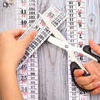 Tatuo Growth Chart Wall Labels Height Indicator Tape Ruler Growth Chart Decor Height Indicator Adhesive Ruler for Home Room Measuring(White)