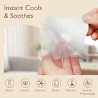 Hydrogel Soothing Gel Pads for Breastfeeding: Breast Pads Reusable for Instant Pain Relief | Provides Cooling Effect | Healing Nipples - 12 Packs(24 Count)