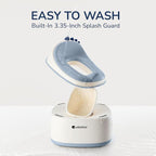 3 in 1 Potty Training Toilet, Dinosaur Toddler Potty Training Seat for Boys Girls with Comfortable Cushion, Easy-to-Clean and Anti-Slip Potty Training Step Stool for Toilet (Blue)