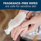 Cottonelle Fragrance Free Flushable Wet Wipes, Adult Wet Wipes, 2 Flip-Top Packs, 42 Wipes Per Pack