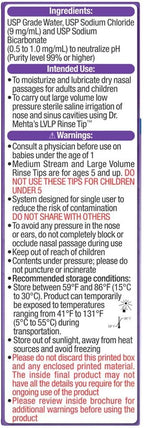 NeilMed NasaMist All in One Multi Purpose Saline Spray, 6.3 Fl Oz