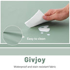 Baby Play Mat 48"x48" – Thick, Non-Slip Foam Mat for Babies and Toddlers. Foldable, Scrubbable, Odorless, and Soft, Ideal for Playpens, Crawling, and Indoor Playtime-Green