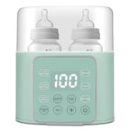 Baby Bottle Warmer 9-in-1 Multifuntion Breast Milk Warmer, Fast Baby Food Heater and Defrost Warmer with Timer for Twins, LCD Display Accurate Temperature Adjustment, 24H Constant Mode-Green