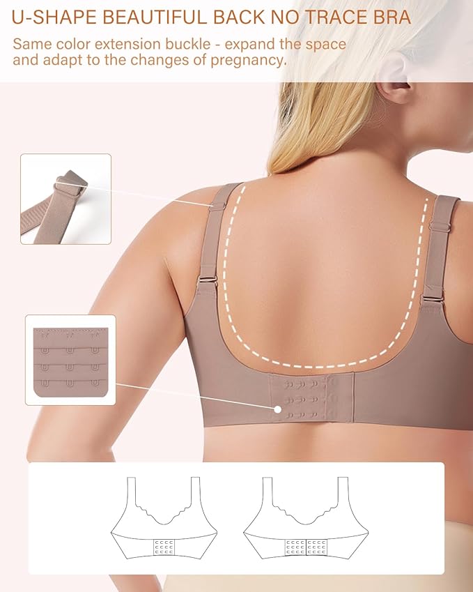 UHdod Nursing Bras for Breastfeeding, Maternity Bra for Pregnancy, Breastfeeding Bras for Women Maternity Bras for Women