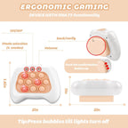 Children Quickly Push Toy Games, Adults Quickly Push Handheld Game Toys, Bubble Pressure pop-up Light Games, Birthday, Boys and Girls Autism Relief, Multiplayer PK