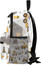 Toddler Backpack for Boys Girls - 12 Inch Cartoon Excavator Kids Backpack Preschool Kindergarten Backpack Lightweight Waterproof Schoolbag Book Bag for School