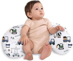 Little Grape Land Nursing Pillow,Upgraded Breast Feeding Pillow for Mom,Breastfeeding & Bottle Feeding for 0–20 Months, Soft Machine Washable Cover with Firm Breathable Filling, Tummy Time,Truck