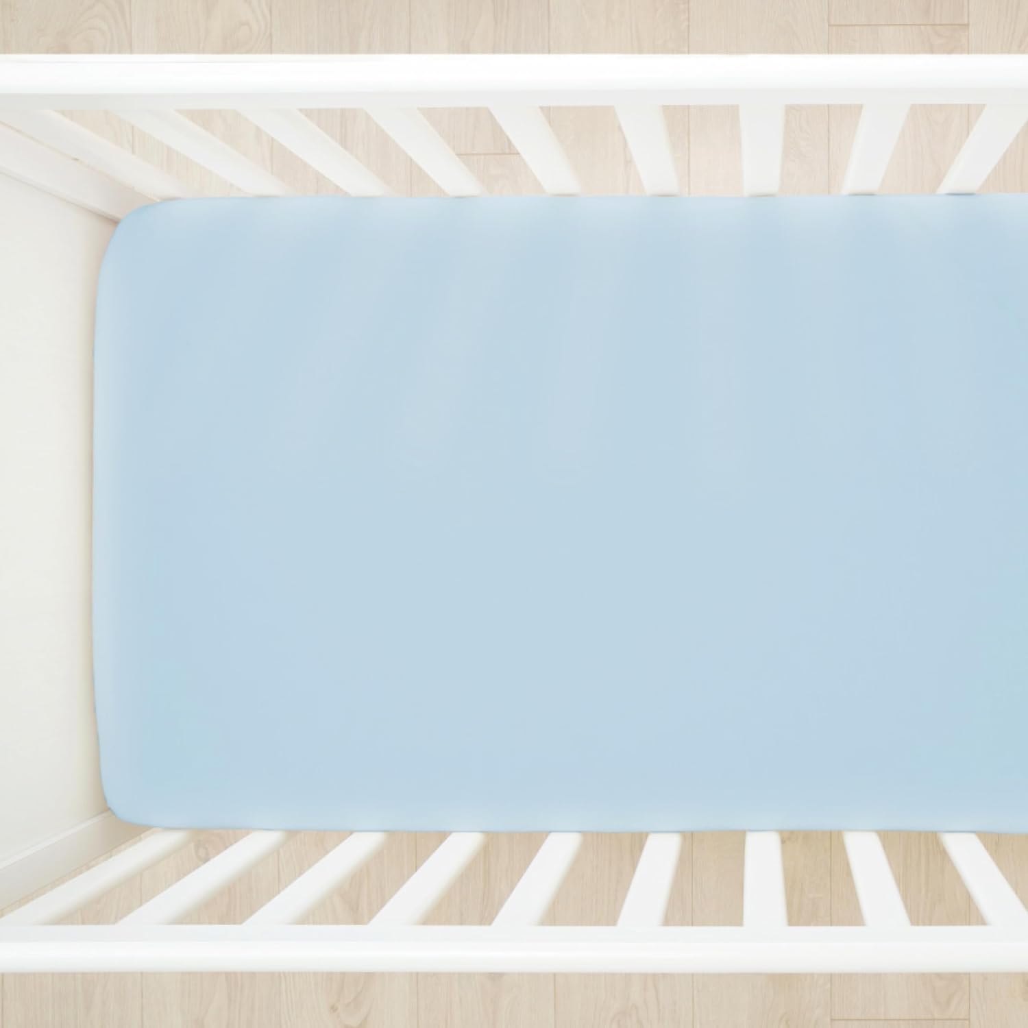 HonestBaby unisex-baby Fitted Crib Sheets Set Standard Mattress, 100% Organic Cotton Baby Boys, Girls, Neutral, 1 Pack - Light Pink, One Size