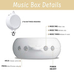 Crib Mobile Arm with Music Box,32.5 Inch White Crib Mobile Stand,Wooden Mobile Arm for Crib (2 Modes,360°Adjustable,100% Beech Wood) Baby Crib Mobile for Boy and Girl