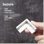 Roving Cove Slim-Fit Corner Protector for Baby Proofing (8 Small Corners), Soft Rubber Foam Furniture Corner Bumper Guards, 3M Adhesive Pre-Taped, Oyster White (Off White)