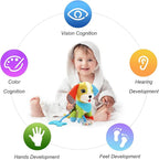 BLOOBLOOMAX Sock rattles for Babies 0-24 Months Baby Animal Foot Finder Educational Toys