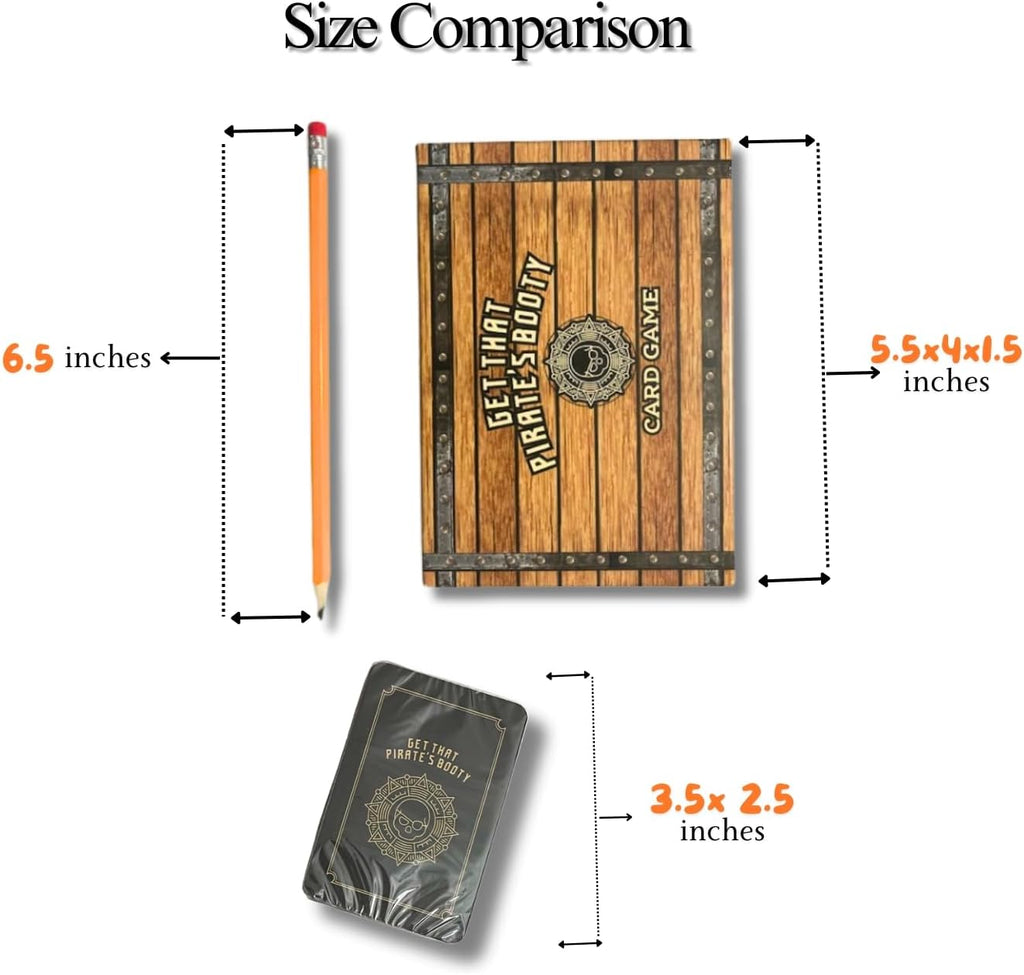 Get That Pirate's Booty Card Game, Fun 2-6 Player Family-Friendly Card Game for Adults, Teens, & Kids a Fun Pirate Themed Game and Good Stocking Stuffers Gift Ideas