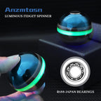 Boost Luminous Fidget Spinner Ball for Kids Adults, Glow in The Dark Kinetic Spinning Desk Toy Ball, Fidget Toys Ball for Anti Anxiety, Unique Gift PrizesToys for Christmas Birthday (Blue)