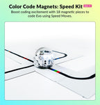 Color Code Magnets Speed Kit: Interactive Coding Learning Tool for Kids Ages 3+, Enhances Logic & Problem-Solving Skills, 18 Tiles, Evo & Color Codes Magnets Base Kit Required Not Included