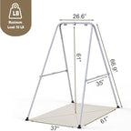 2 in 1 Baby Jumper with Swing - Indoor and Outdoor Use, Toddler Swing with Foldable Stand (Blue)