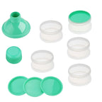 Accmor Formula Dispenser On The Go, 5 Compartments Stackable Formula Container for Travel, Baby Milk Powder Kids Snack Container, BPA Free