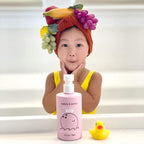 Dabble & Dollop Beachy Bundle, Natural Bubble Bath, Body Wash, Shampoo for Kids, USA-Made, Paraben & Sulfate Free, Vegan, Gluten-Free, Tear-Free, Honeydew Melon, Vanilla & Coconut (Set of 3)