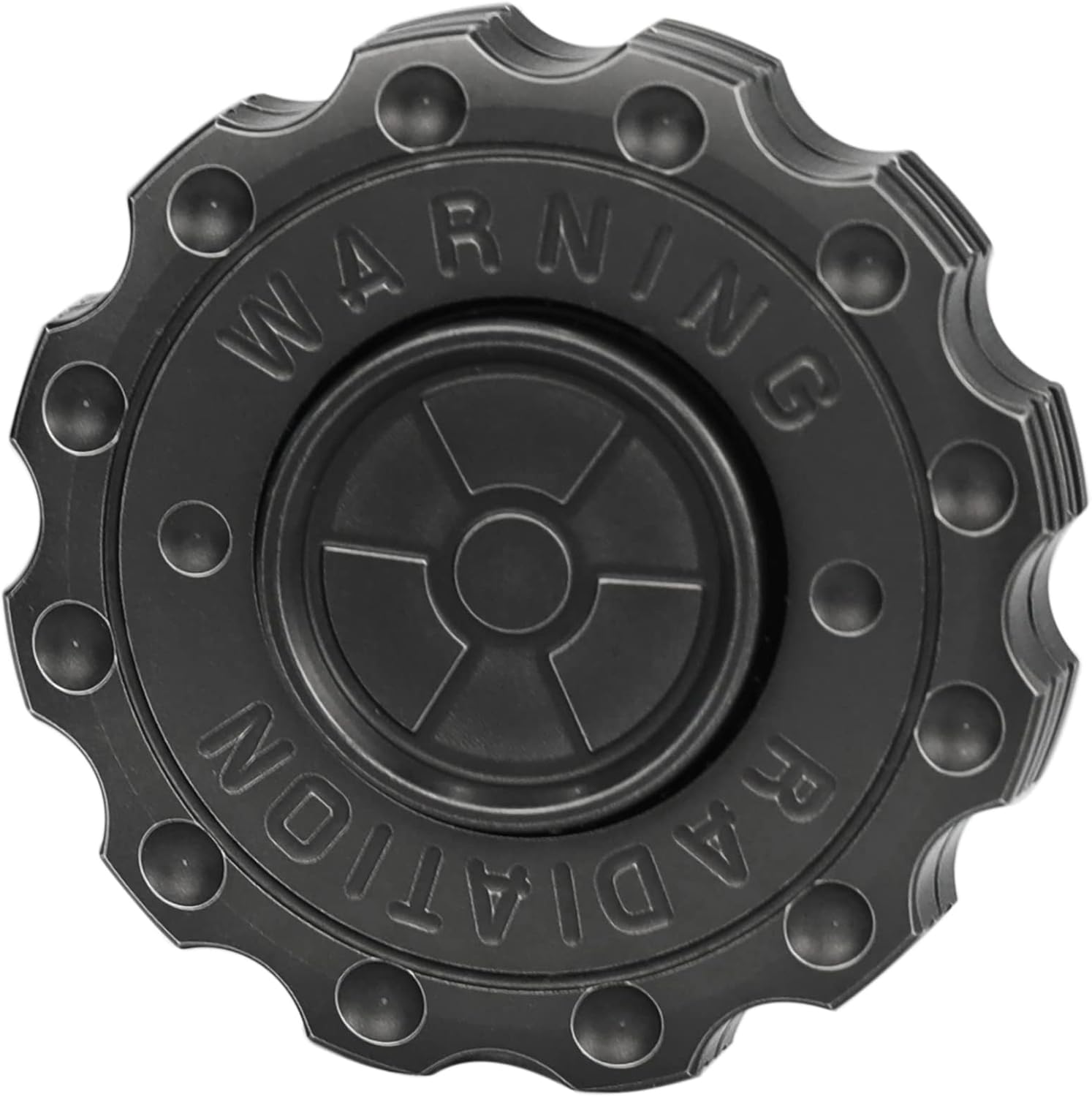 FREELOVE Metal Fidget Spinner Magnetic Slider, Spinning Haptic Clicker, Heavy Stainless Steel Spin Clicky, Small Round Gear Click Gyro, Premium Silent Bearing, Adults Anxiety Cool, Nuc Black