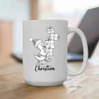 Duck Lover White Ceramic Mug Gift For Girlfriend/Boyfriend/Besties/Sibling, Personalized Duck Accent Coffee Cup, Customized Ducks Coffee Mug With Name, Cute Animal Lover White Travel Mug 11 15 Oz