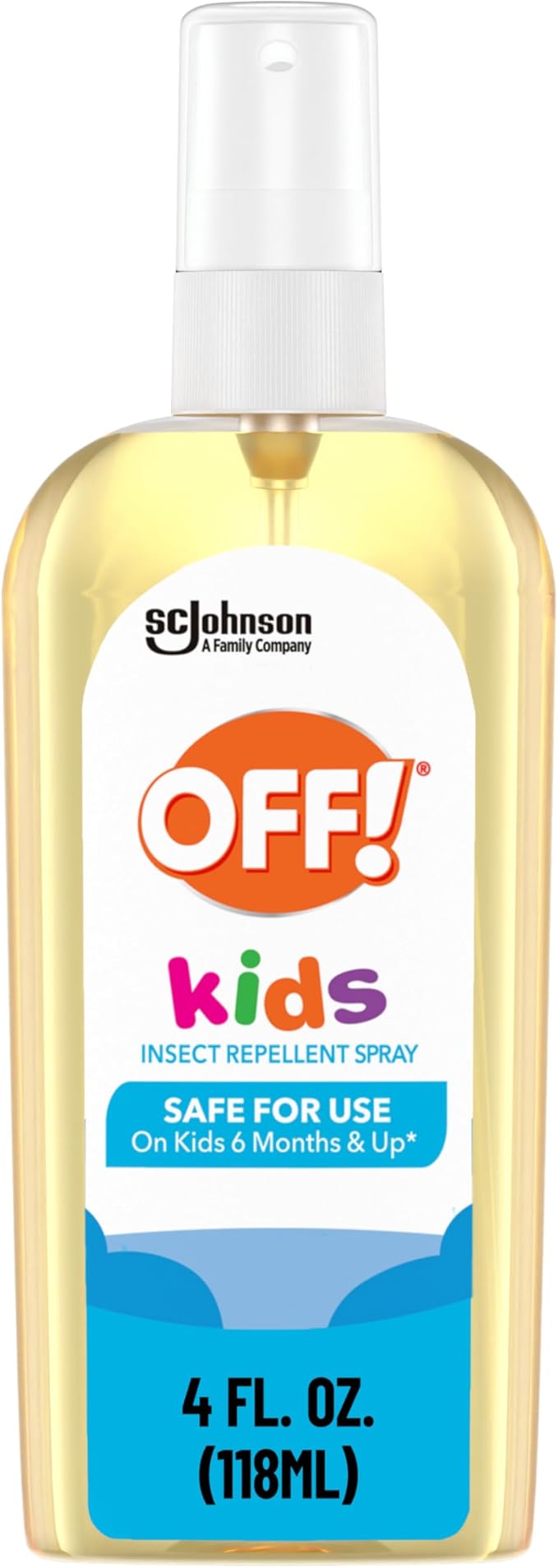 OFF! Kids Insect Repellent Spray, 100% Plant Based Oils, Safe for Use On Babies, Toddlers and Kids, 4 oz