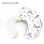 GRSSDER Reversible Nursing Pillow Cover, Ultra Soft Stretchy Minky Removable Nursing Covers Fitted for Breastfeeding Pillows Snug and Safe, Sea Fish