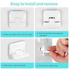 Outlet Covers (55 Pack) with Hidden Pull Handle Baby Proofing Plug Covers 3-Prong Child Safety Socket Covers Electrical Outlet Protectors Kid Proof Outlet Cap