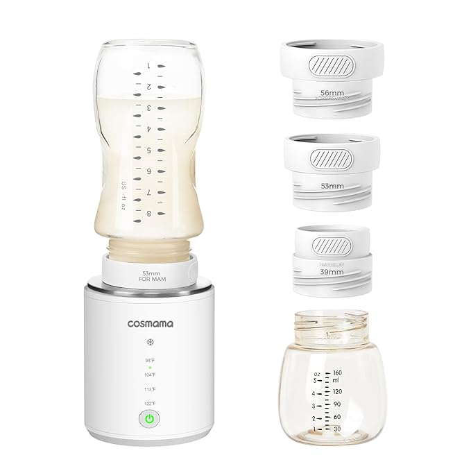 Portable Bottle Warmer for Travel, Comes with A Feeding Bottle,Warmer with Fast Heating, Safety Material Baby Bottle Warmer, Rechargeable Bottle Warmer for Breastmilk