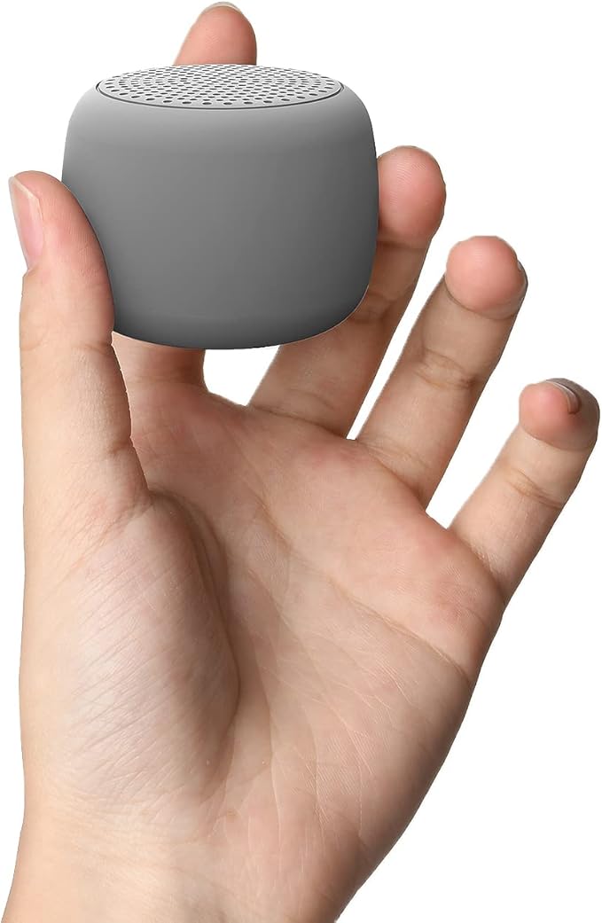 Babelio White Noise Sound Machine for Adults Kids Baby, Mini, 15 Non-looping Sounds, Timer, Memory Function, Easy to Pocket and Travel Gray