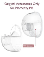 Momcozy Milk Collector Only Compatible with Momcozy M5 NOT for Others. Original M5 Breast Pump Replacement Accessories, 1 Pack