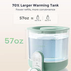 Momcozy Dual Lights Water Warmer for Night Feedings, Instant Bottle Warmer for Making Formula, 57 Oz Larger Capicity, Formula Dispenser with 6 Temp Options, Breastfeeding Essentials