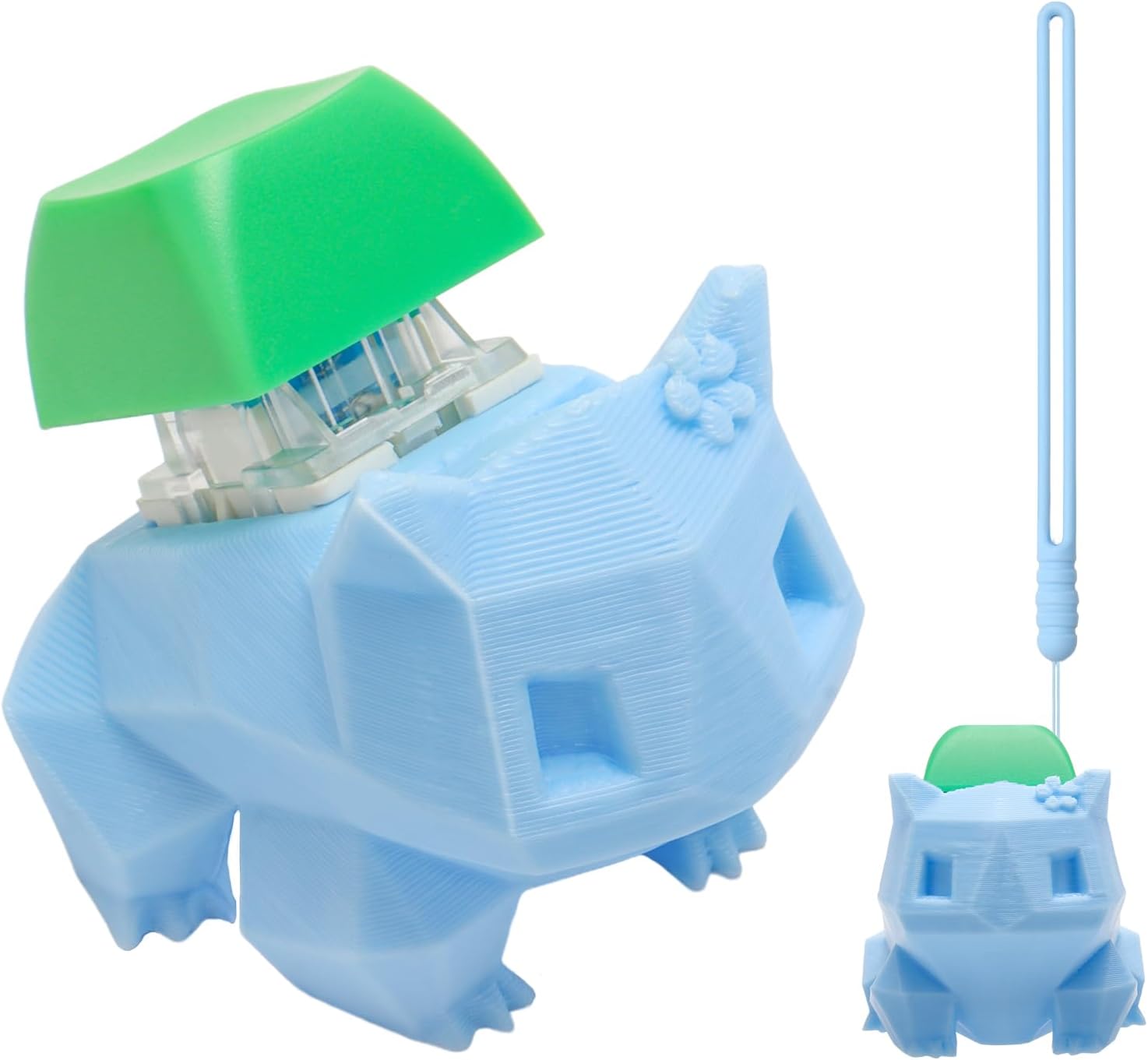 3D Printed Frog Keyboard Fidget Toy for Adults Keyboard Clicker Keychain Fidget Stress Relief Sensory Toy (Frog)