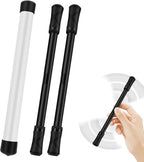 2 Pieces Pen Spinning Spinner Pen Gaming Pen Spinning Mod Gaming Spinning Pens Flying Spinning Pen Finger Rotating Pen for Kids Adults Office Supplies with Instruction Manual (Black)
