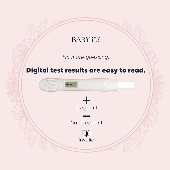 Baby Life Digital Pregnancy Test - Urine Sample Detection Technology Keep Your Result Fast and Accurate -[1 Count]