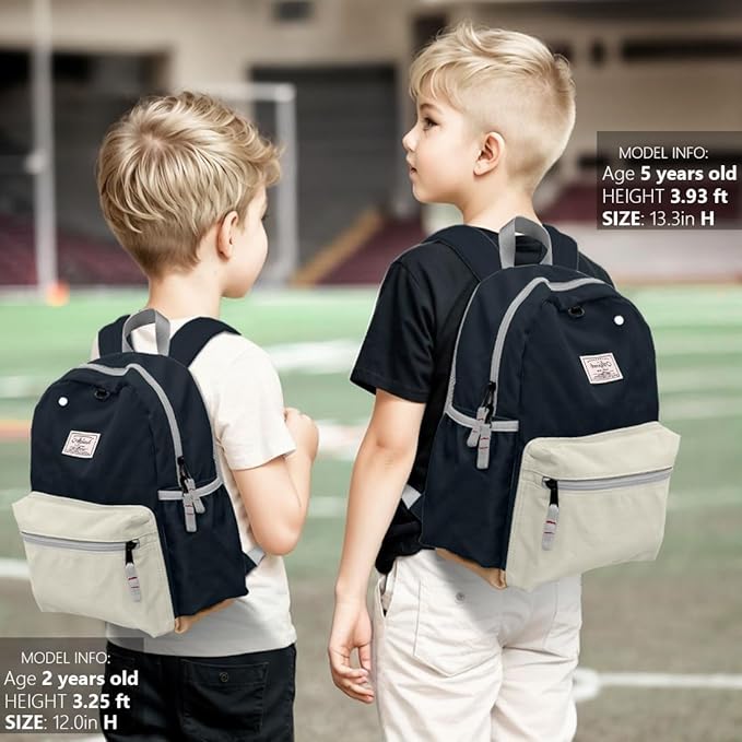 Toddler Backpack for Boys 2-5: Preschool Kindergarten 13" Daycare Backpacks Fit A4 Folder